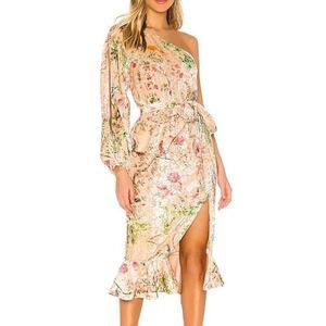Hemant And Nandita Veena Velvet Dress Size XS In‎ Nude